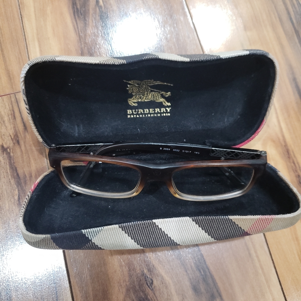 Burberry square Eyeglasses and Case